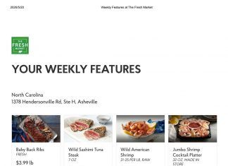 The Fresh Market Weekly Specials May 20 – May 26, 2020