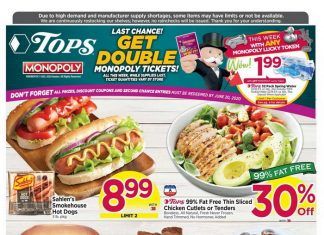 Tops Weekly Circular May 24 – May 30, 2020