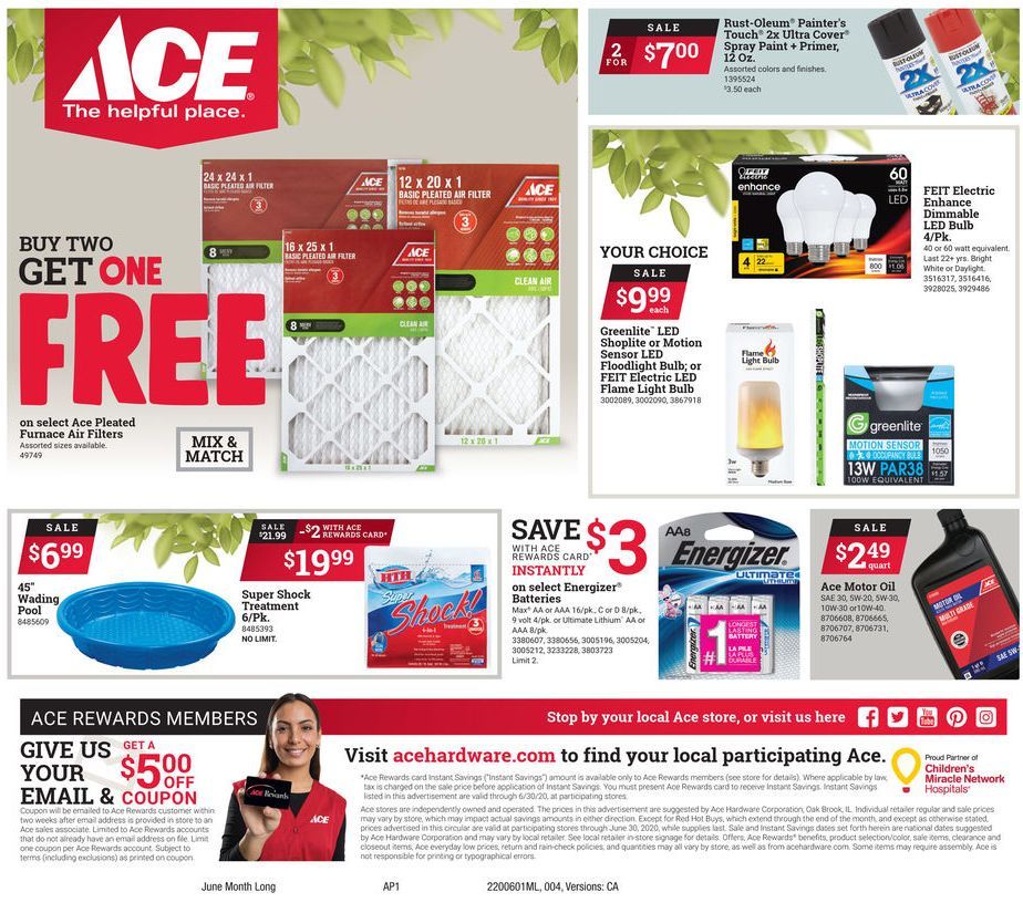 ACE Hardware Weekly Ad Jun 01 Jun 30, 2020