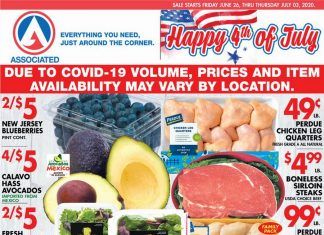 Associated Supermarkets Weekly Ad June 26 – July 03, 2020
