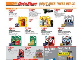 AutoZone Monthly Circular June 02 – Jun 29, 2020