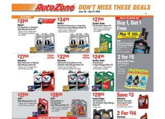 AutoZone Monthly Circular June 30 – July 27, 2020