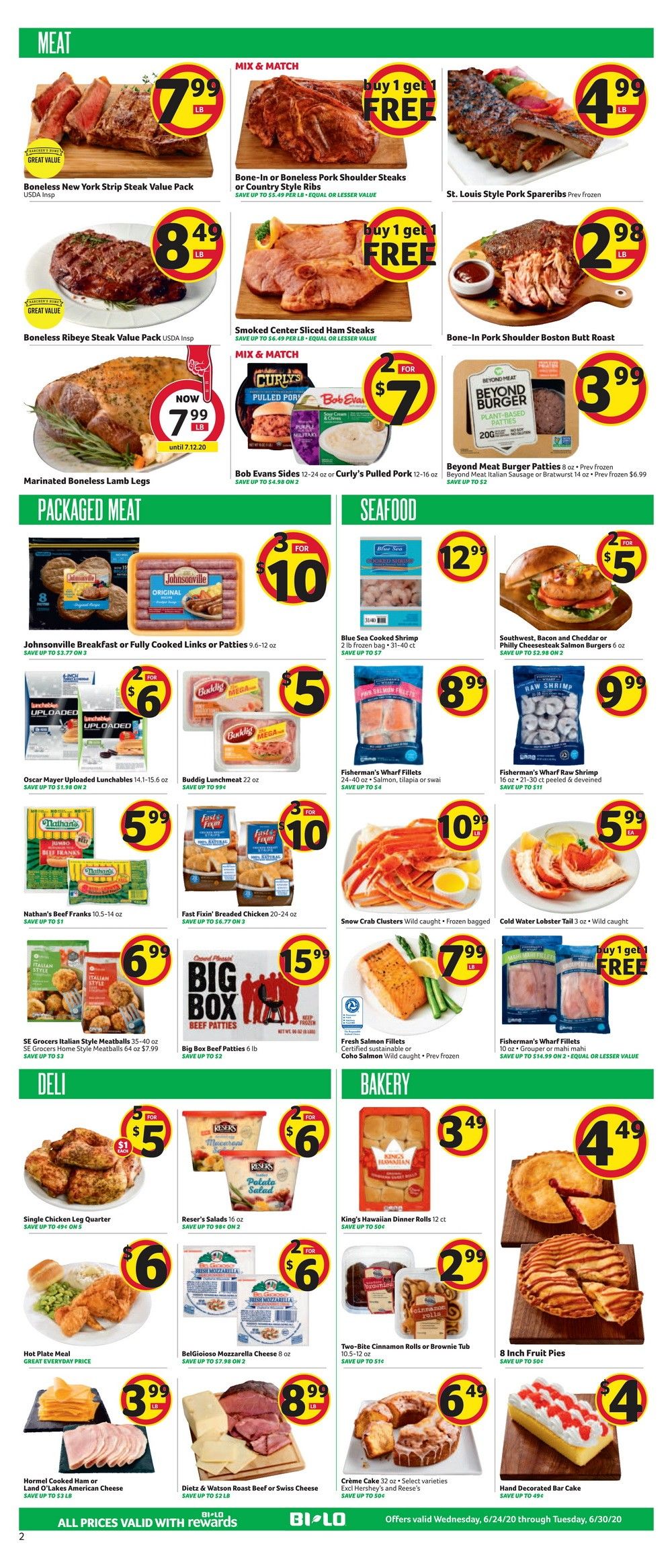 BI-LO Weekly Circular June 24- June 30, 2020