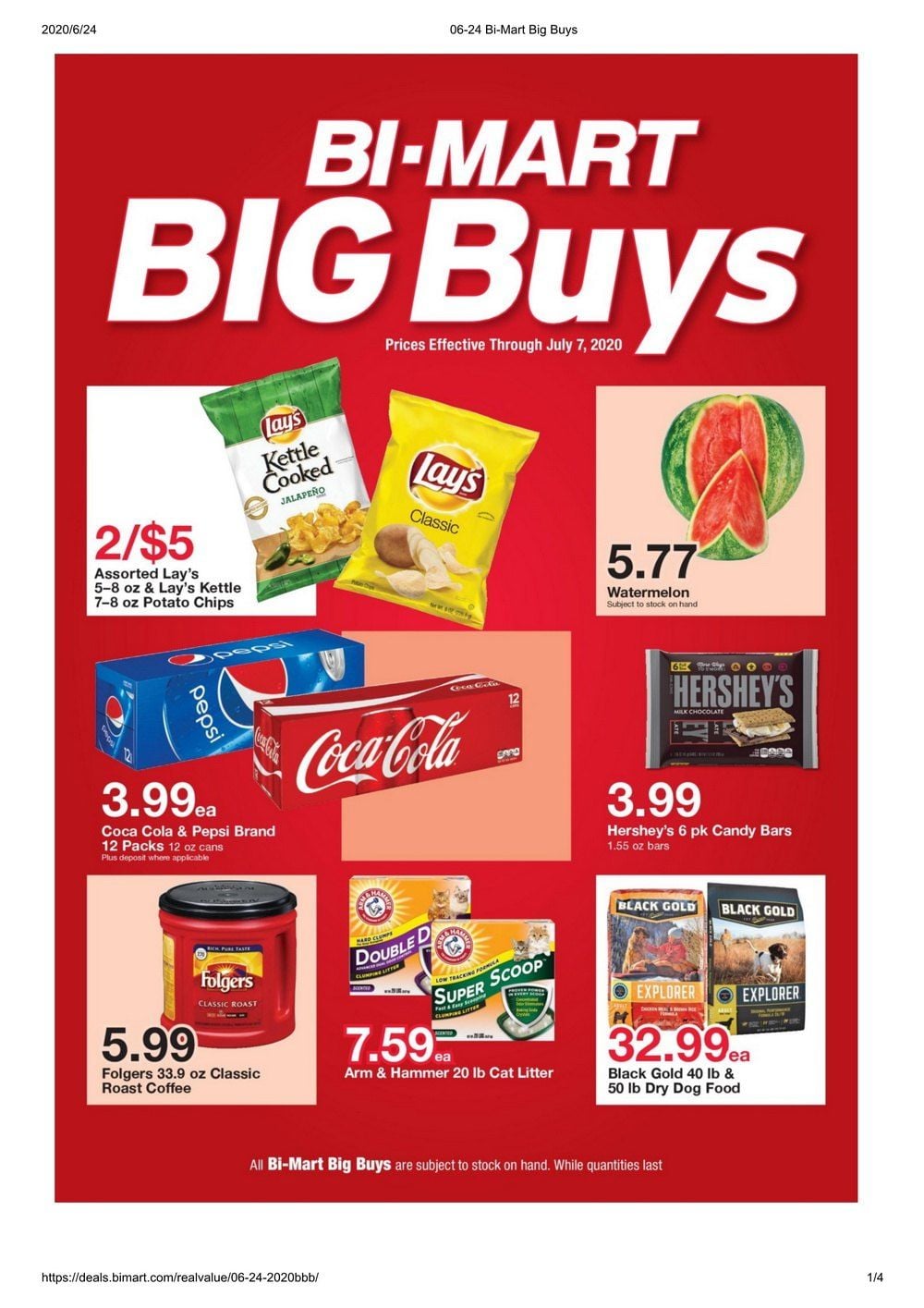 BiMart Weekly Ad Jun 24 Jul 07, 2020
