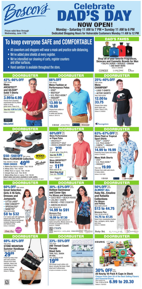 Boscov's Weekly Ad Jun 11 Jun 17, 2020