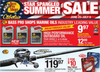 Cabela’s Outdoor Authority Sale June 25 – July 08, 2020