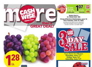 Cash Wise Weekly Ad June 10 – June 16, 2020