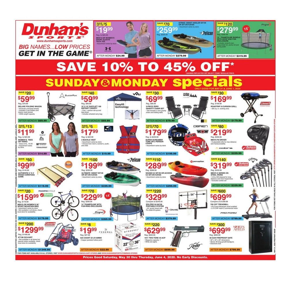 Dunham's Sports Weekly Ad May 30 Jun 04, 2020