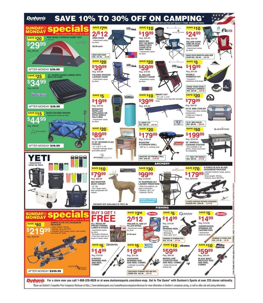 Dunham's Sports Weekly Ad June 20 June 25, 2020