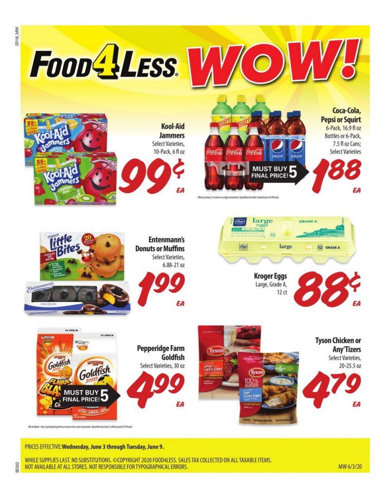 Food 4 Less Weekly Ad Jun 03 Jun 09, 2020