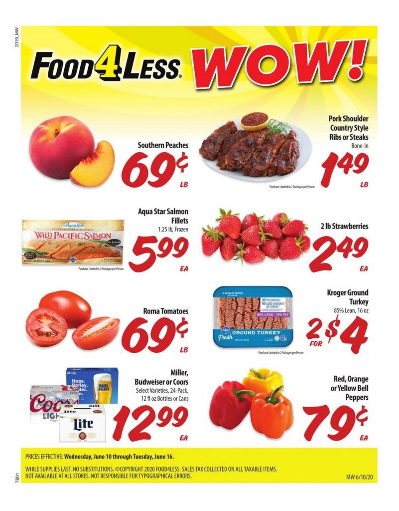 Food 4 Less Weekly Ad Jun 10 Jun 16, 2020