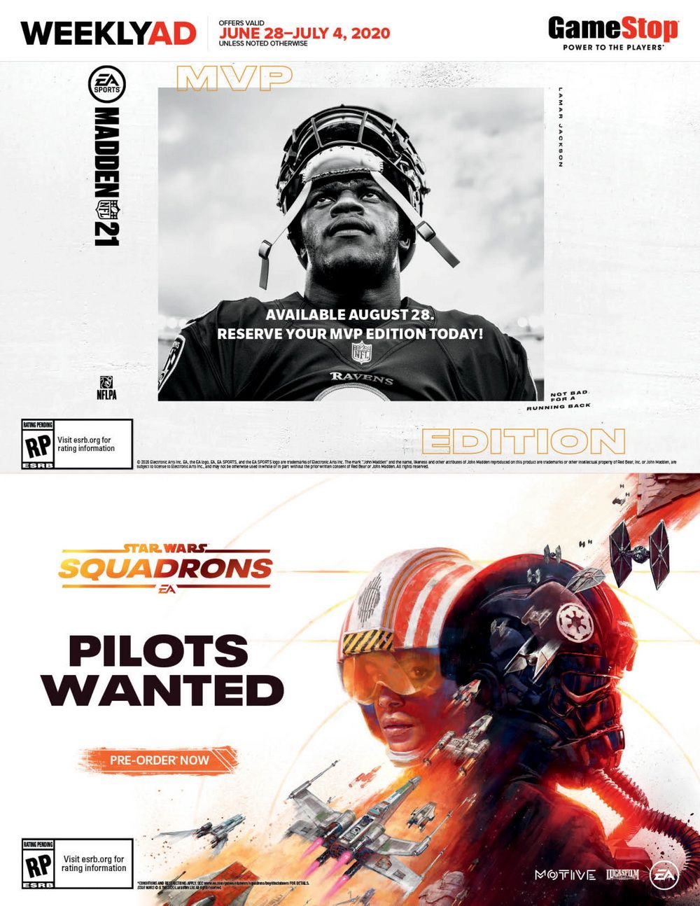 GameStop Weekly Ad June 28 July 04, 2020