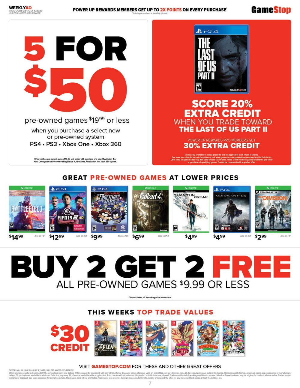 GameStop Weekly Ad June 28 – July 04, 2020