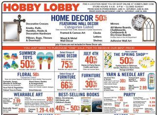 Hobby Lobby Weekly Ad June 14 – June 20, 2020