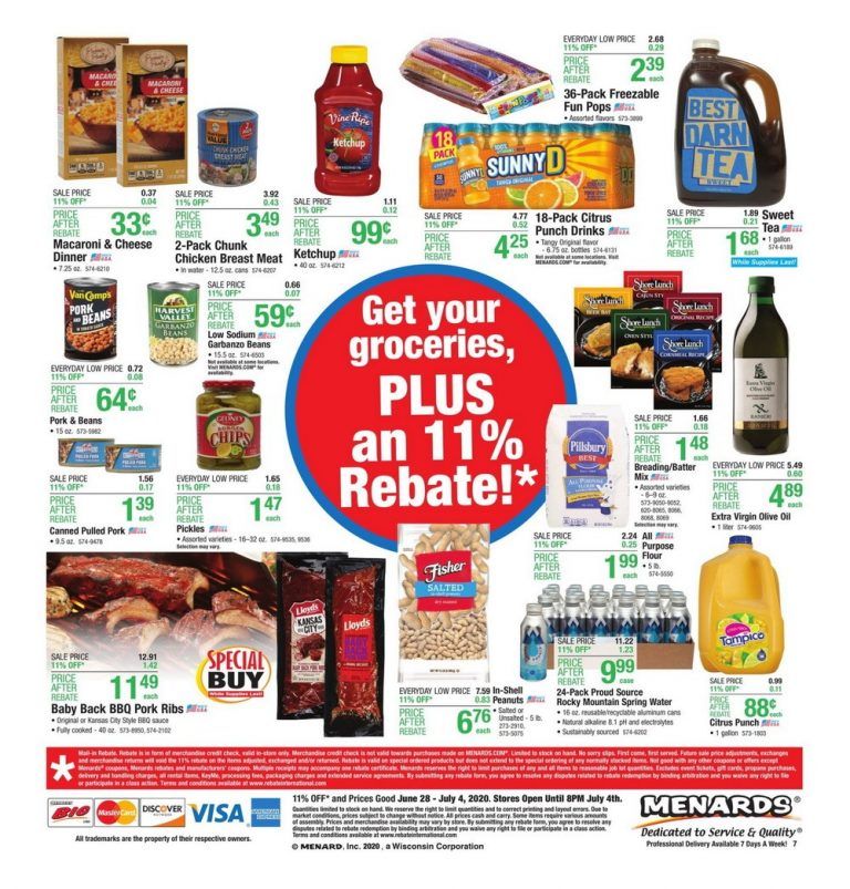 Menards Weekly Ad June 28 July 04, 2020