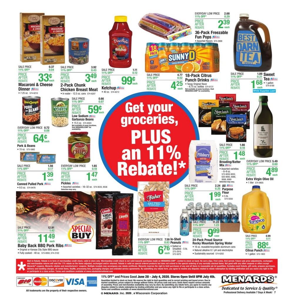 Menards Weekly Ad June 28 July 04, 2020