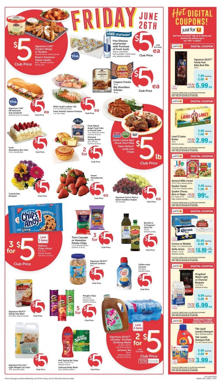 Safeway Weekly Ad June 24 June 30, 2020