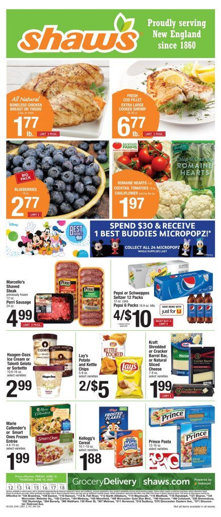 Shaw's Weekly Ad June 12 – June 18, 2020