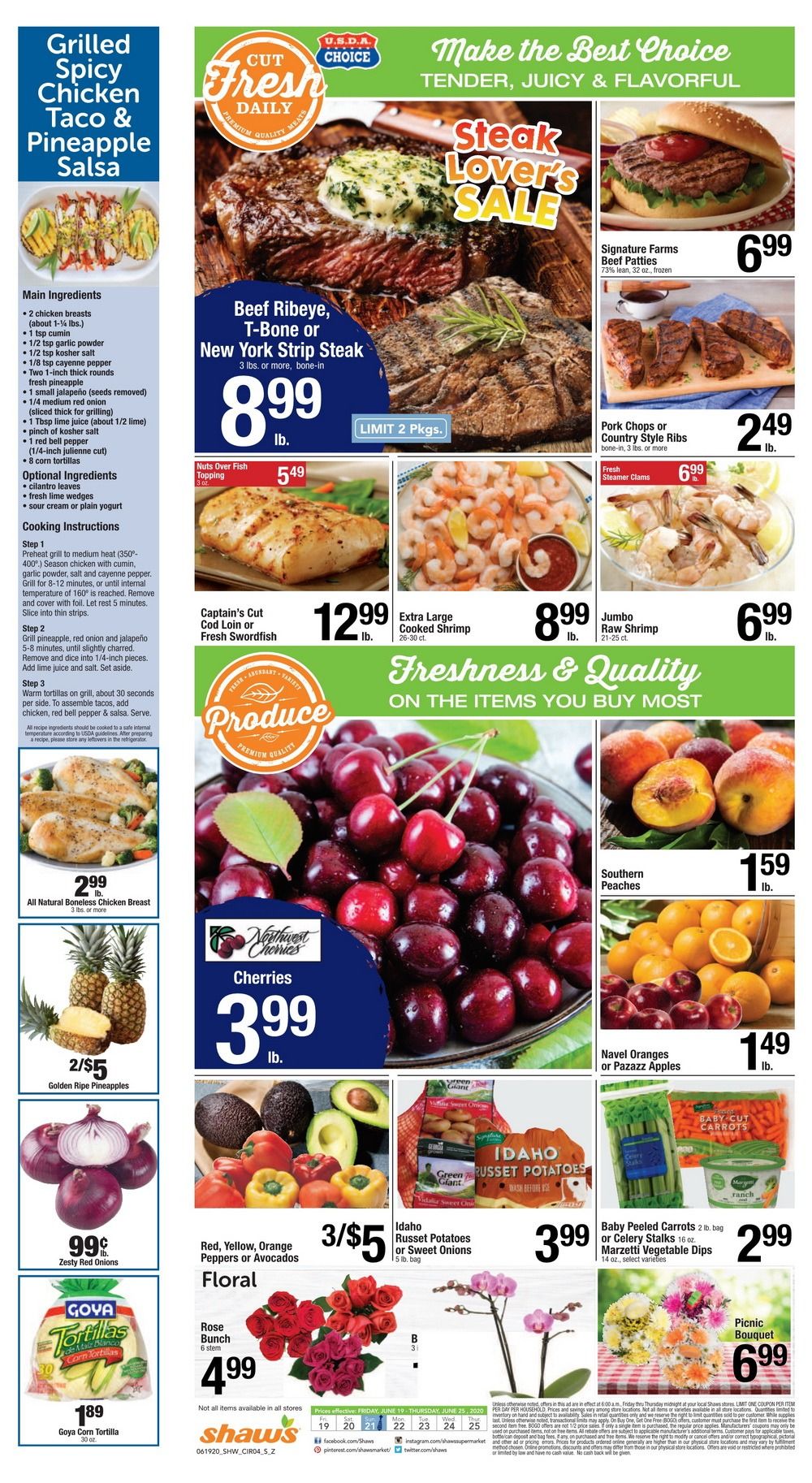 Shaw's Weekly Ad June 19 - June 25, 2020