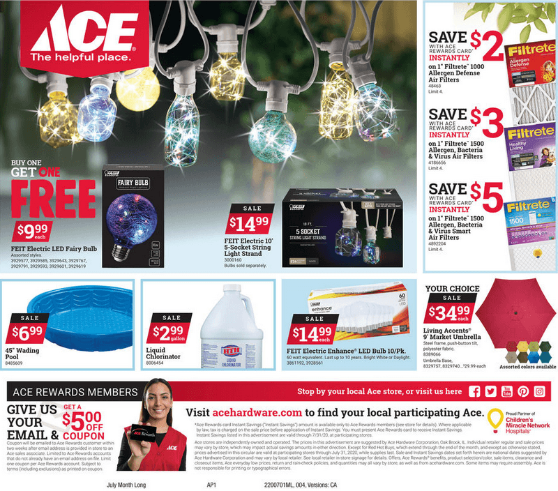 ACE Hardware Monthly Ad July 01 July 31, 2020