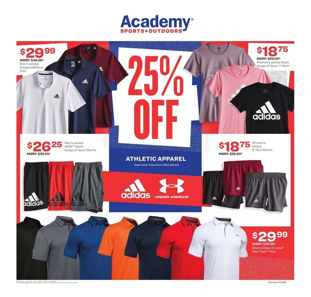 Academy Sports + Outdoors Weekly Ad July 20 July 26, 2020