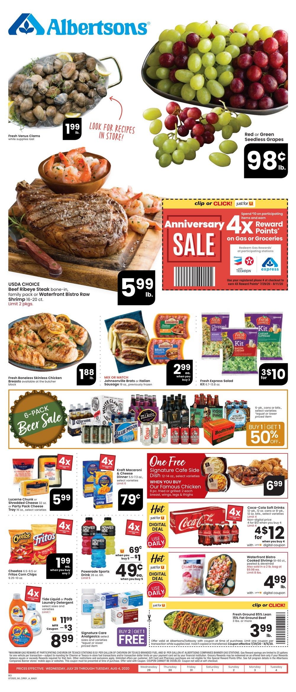 Albertsons Weekly Ad Jul 29 Aug 04, 2020