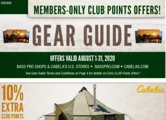 Bass Pro Shops Gear Guide Sale Aug 01 – Aug 31, 2020