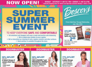 Boscov’s Weekly Ad July 09 – July 15, 2020
