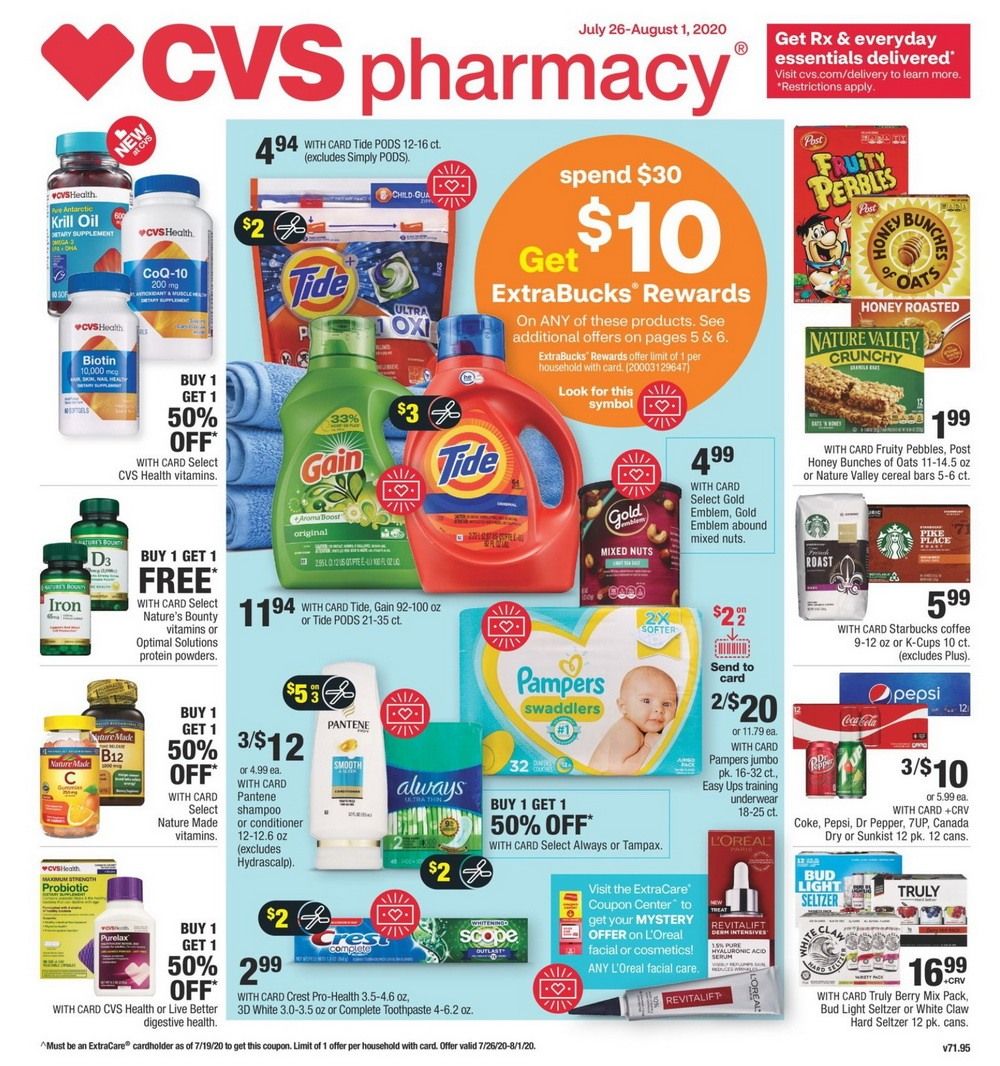 CVS Weekly Ad Jul 26 Aug 01, 2020