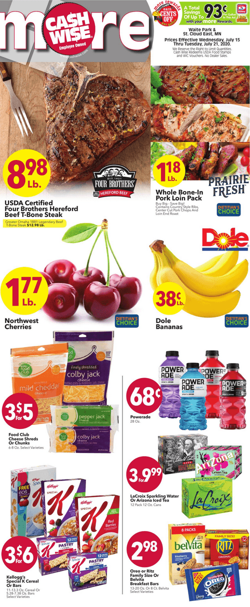 Cash Wise Weekly Ad July 15 July 21, 2020