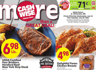 Cash Wise Weekly Ad July 22 – July 28, 2020