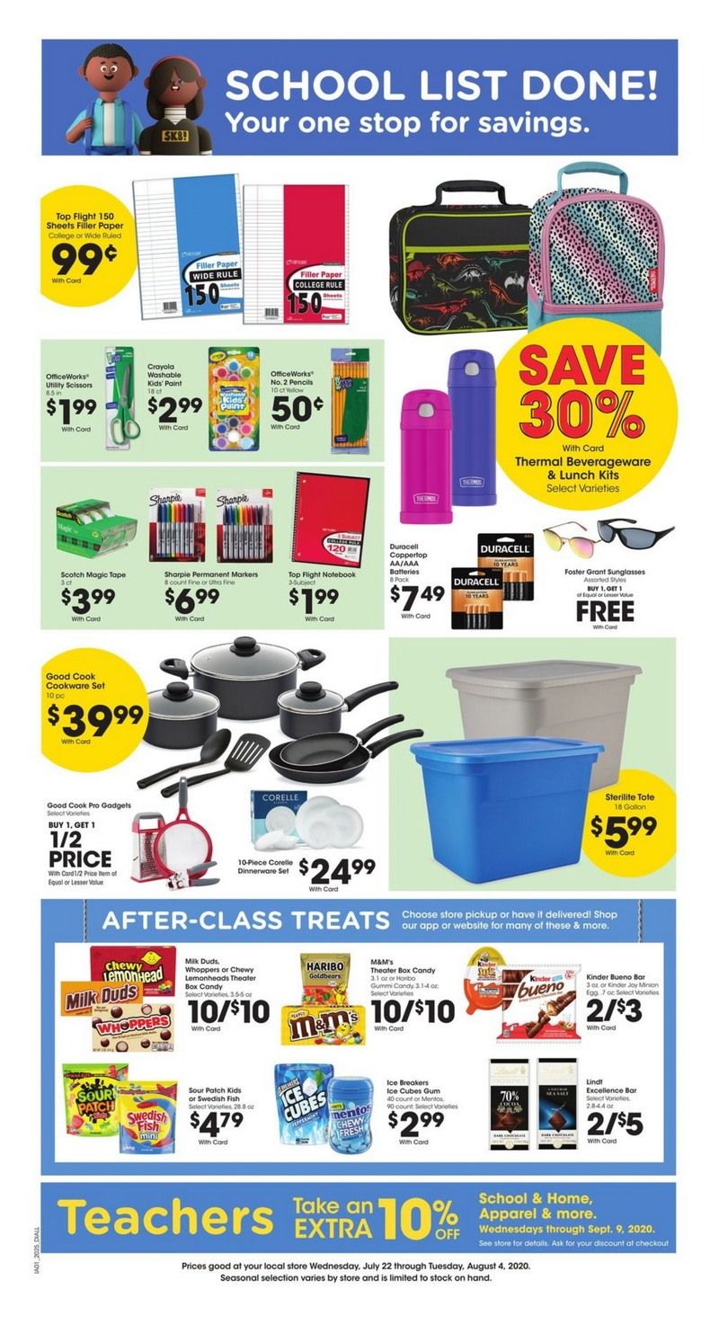 Dillons Weekly Ad Jul 29 Aug 04, 2020