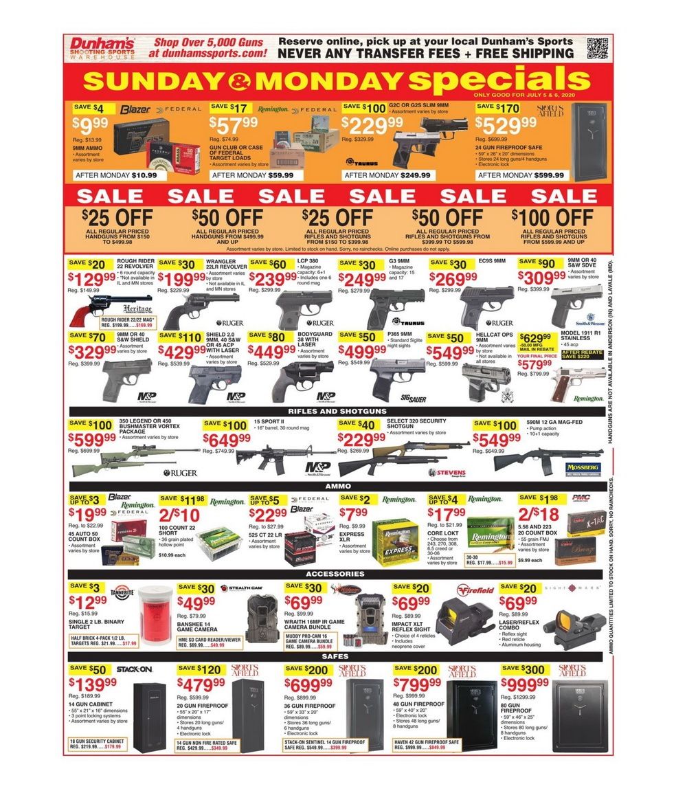 Dunham's Sports Weekly Ad July 04 July 09, 2020