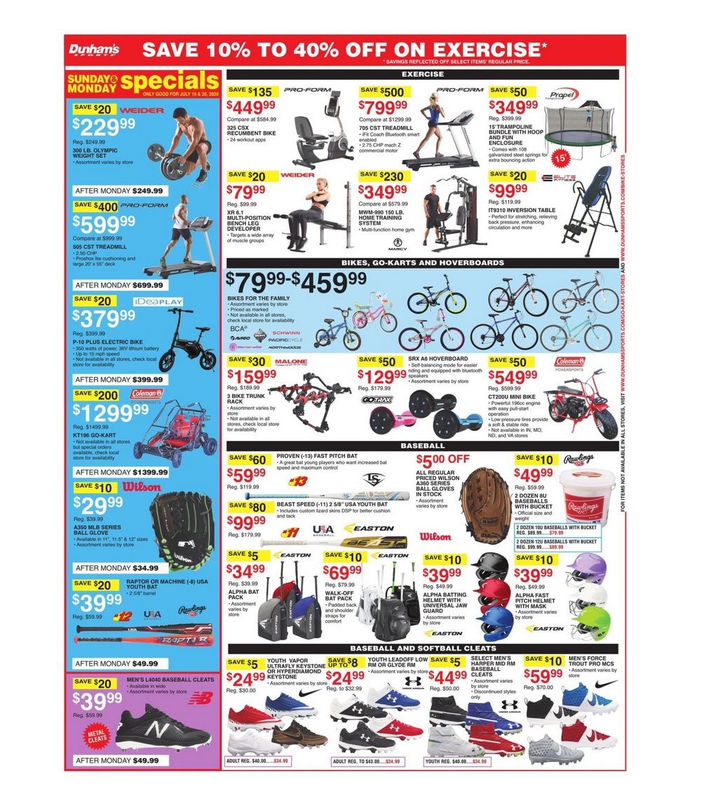 Dunham's Sports Weekly Ad July 18 July 23, 2020