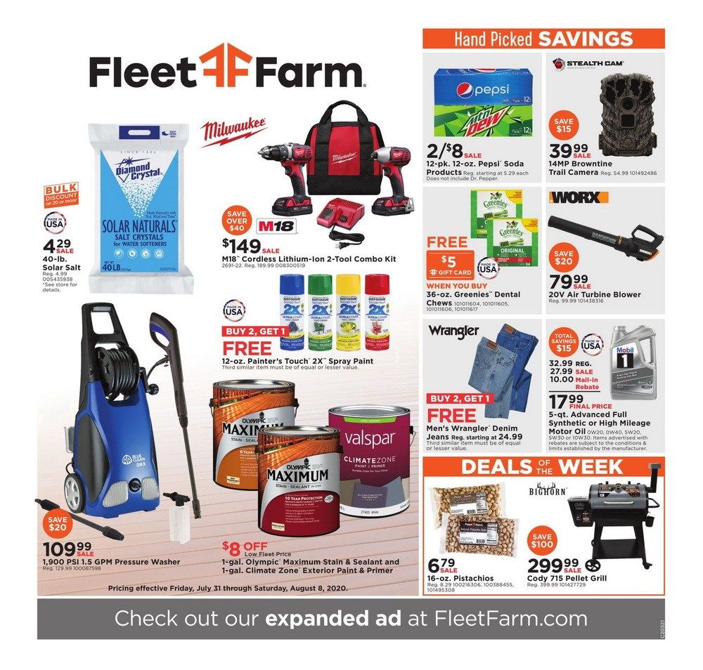 Fleet Farm Weekly Ad Jul 31 Aug 08, 2020