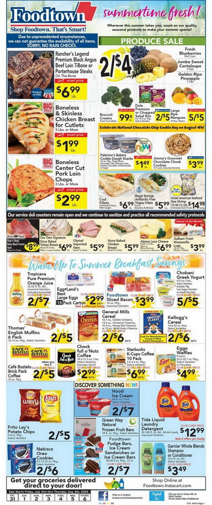 Foodtown Weekly Ad Jul 31 Aug 06, 2020