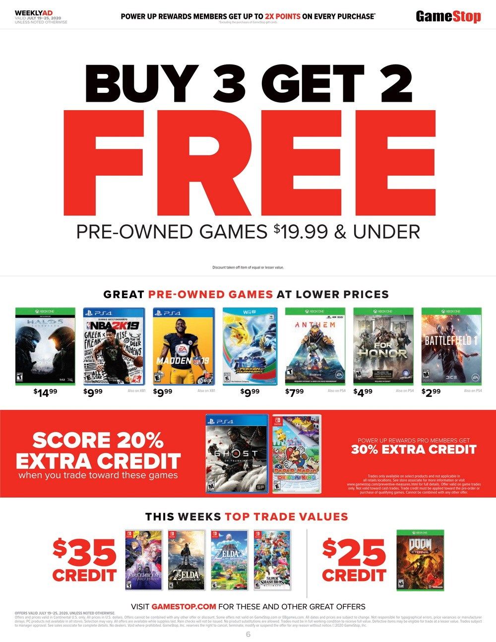 GameStop Weekly Ad July 19 – July 25, 2020