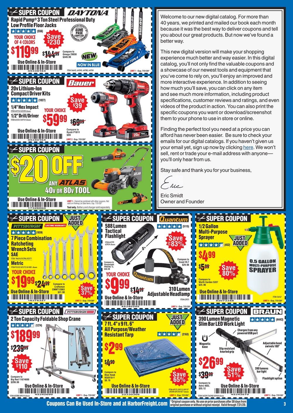 Harbor Freight Flyer Sale Jul 16 Jul 31, 2020