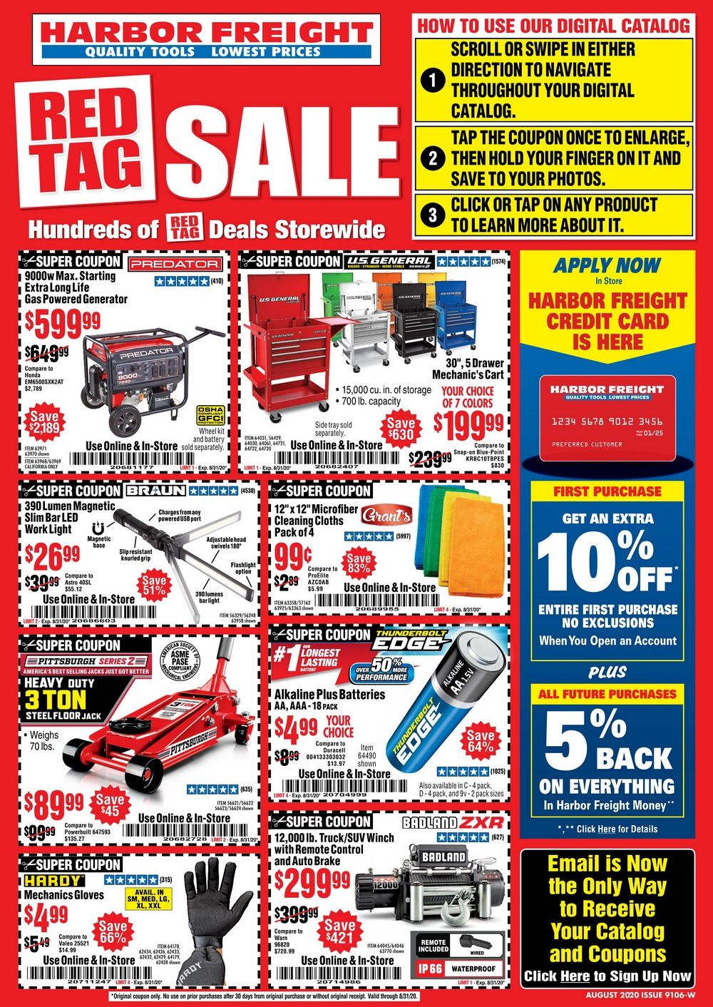 Harbor Freight Flyer Sale Aug 01 – Aug 31, 2020