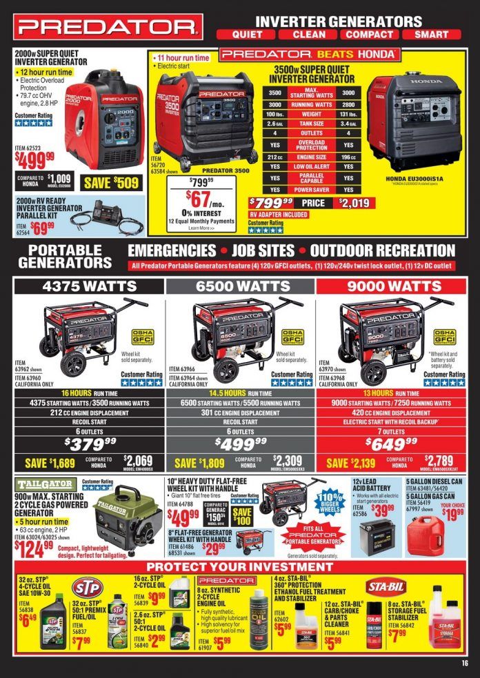 Harbor Freight Flyer Sale Aug 01 – Aug 31, 2020