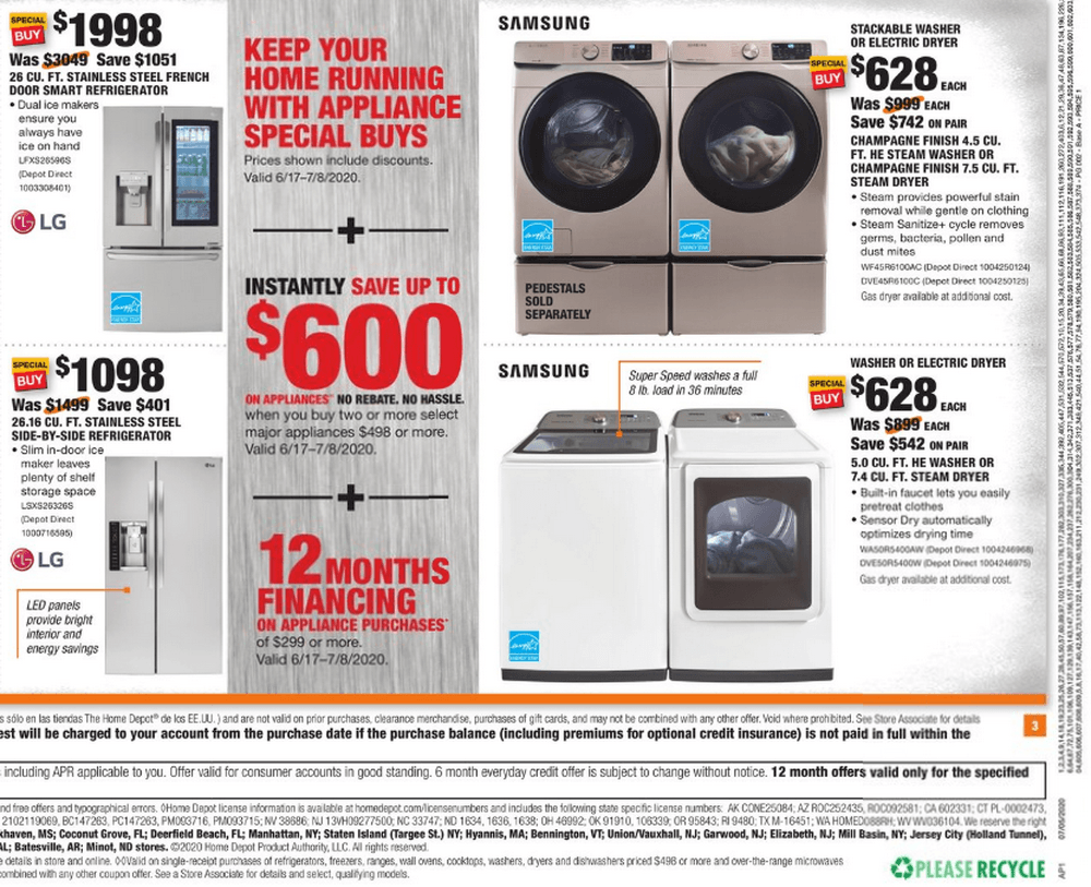 Home Depot Weekly Ad July 05 July 08, 2020