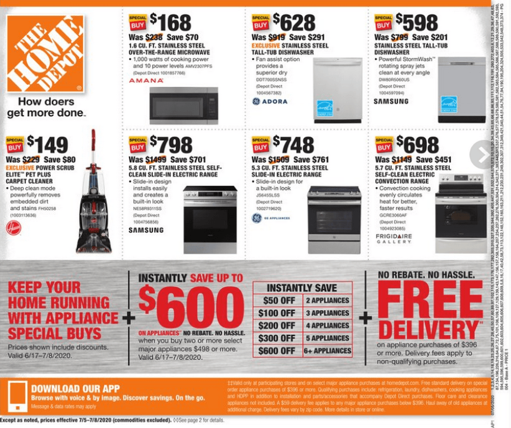 Home Depot Weekly Ad July 05 July 08, 2020