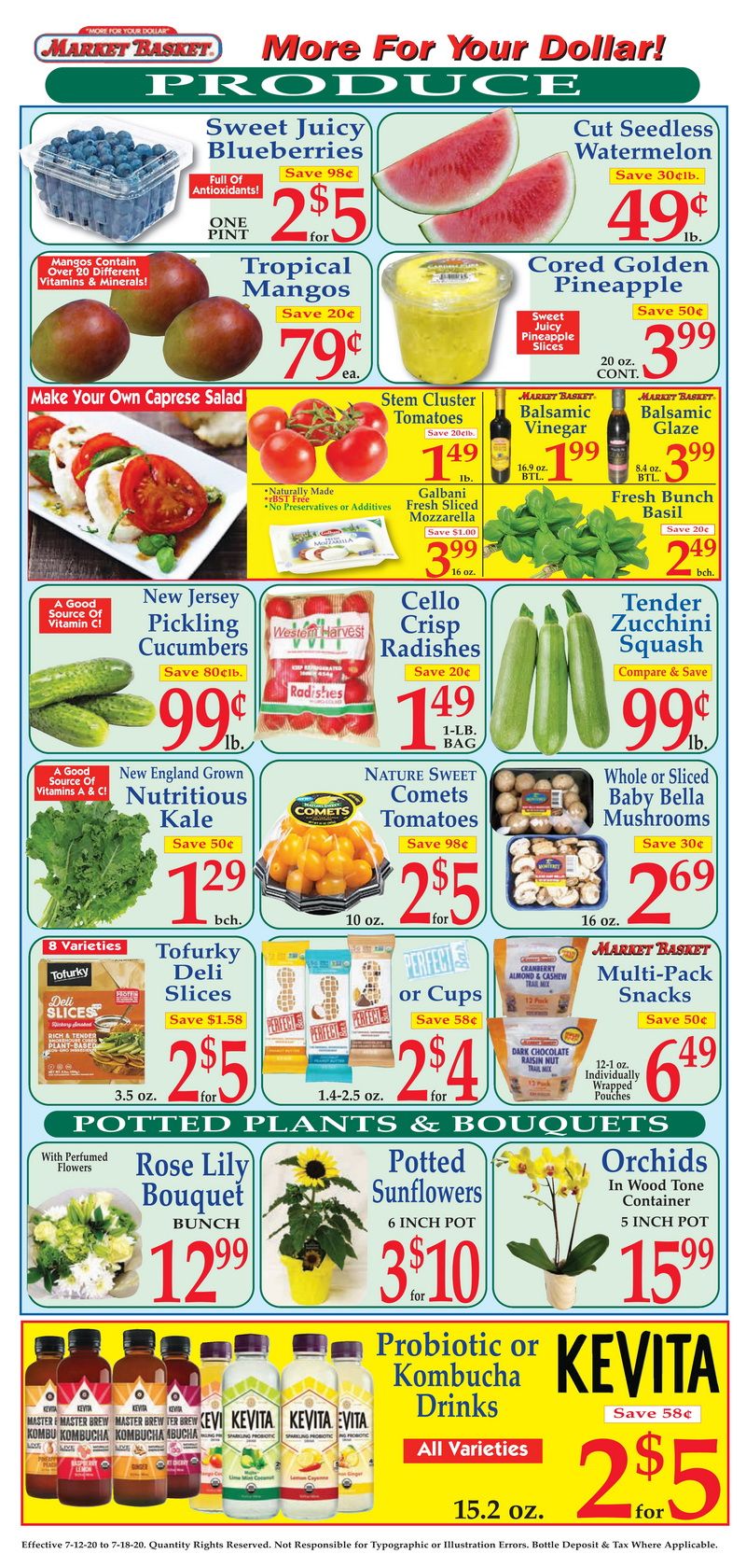 Market Basket Weekly Flyer Jul 12 Jul 18, 2020