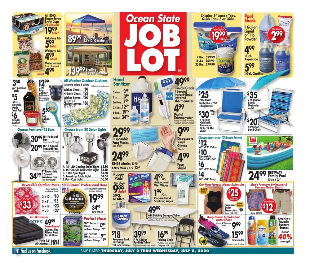 Ocean State Job Lot Weekly Ad July 02 July 08, 2020