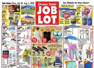 Ocean State Job Lot Weekly Ad Jul 30 – Aug 05, 2020