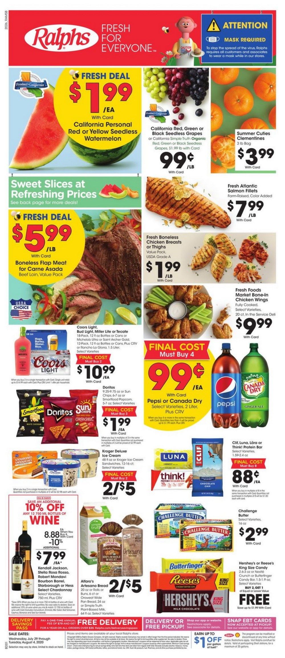 Ralphs Weekly Ad July 29 Aug 04, 2020