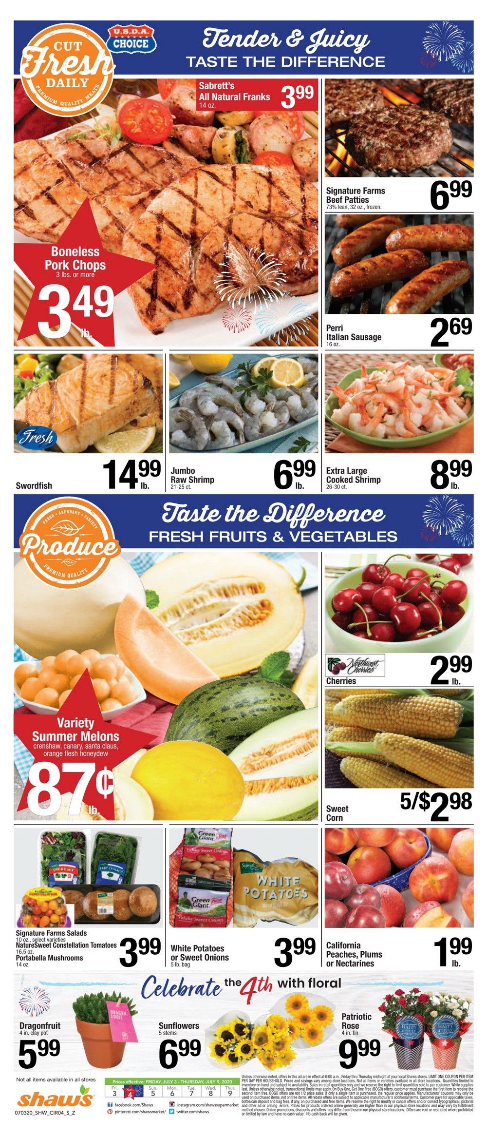 Shaw's Weekly Ad July 03 July 09, 2020