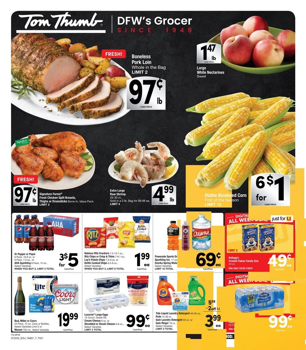 Tom Thumb Weekly Ad July 22 July 28, 2020