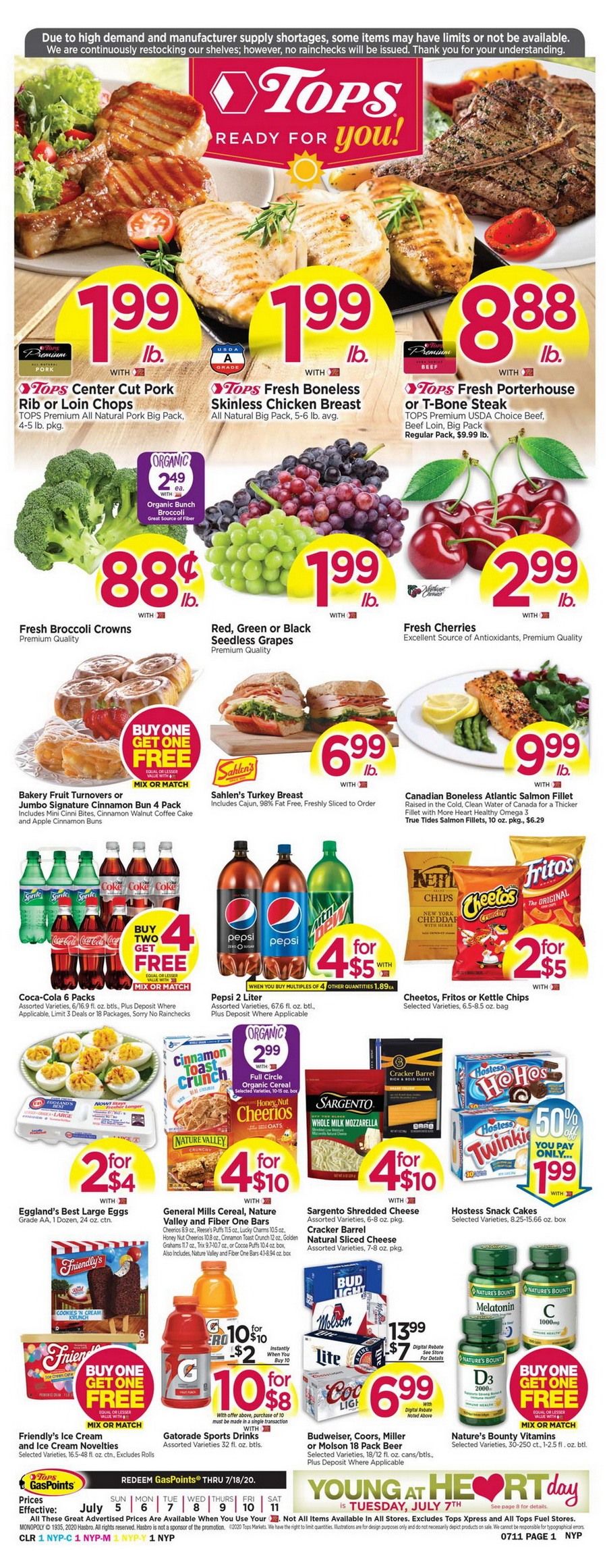Tops Weekly Circular July 05 July 11, 2020