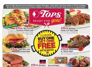 Tops Weekly Circular July 19 – July 25, 2020